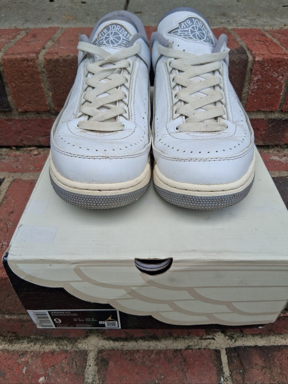 Air Jordan 1 Low White/Grey Sneakers
